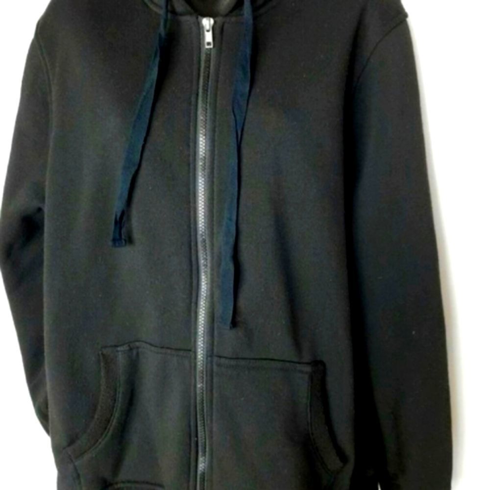 PARIS Blues Black‎ Hoodie Fleece Tan Sz L